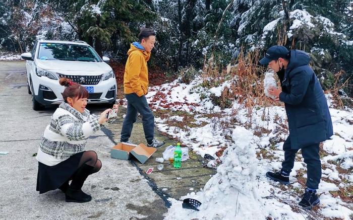 湖南慈利：春节大雪让五雷仙山美景极致