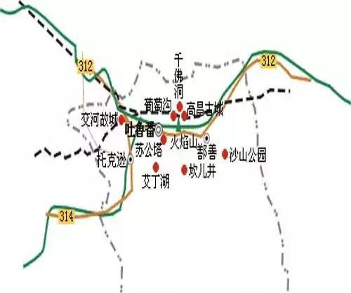 新疆旅游全景图 ▏去新疆旅行，没有详细的地图怎么能行