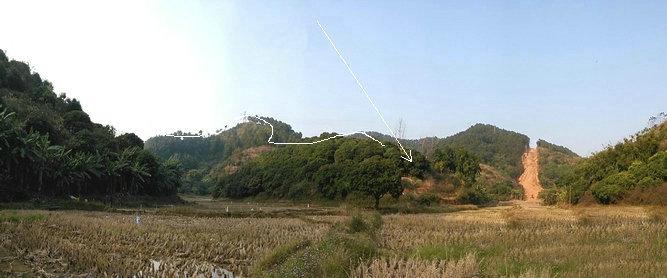 风水名地宝鸭下莲塘，李氏葬广西梧州风水宝地，完美的风水案例