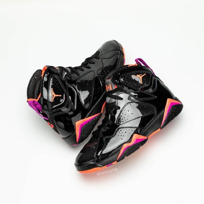 七代大漆皮，Air Jordan 7「Black Patent Leather」实物曝光！