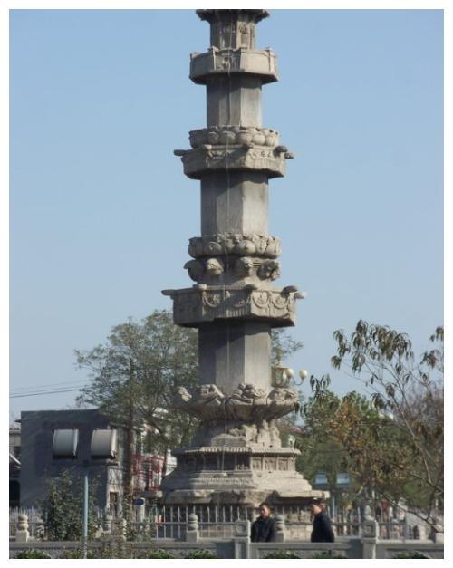 從造型上，紋飾上列經幢建筑之首，文保單位，河北趙縣陀羅尼經幢
