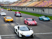 上海赛车场实拍超跑聚会，南通迈凯伦650S头车！