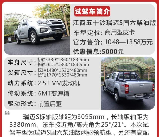 低速高扭更明显 试驾江西五十铃瑞迈S国六柴油版