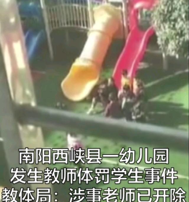 南阳一幼儿园教师体罚学生，教体局：涉事教师已开除！