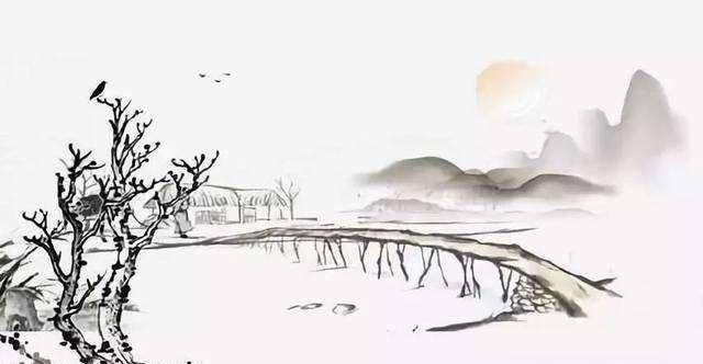 古诗《天净沙·秋思》小桥流水，杨柳依依，正是世人所向往的生活