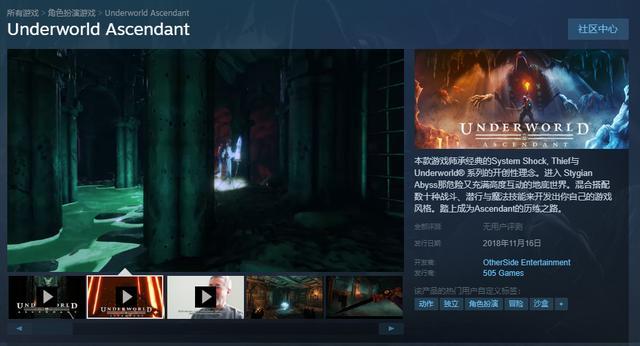 众筹高达80万美元，《Underworld Ascendant》到底什么来头？