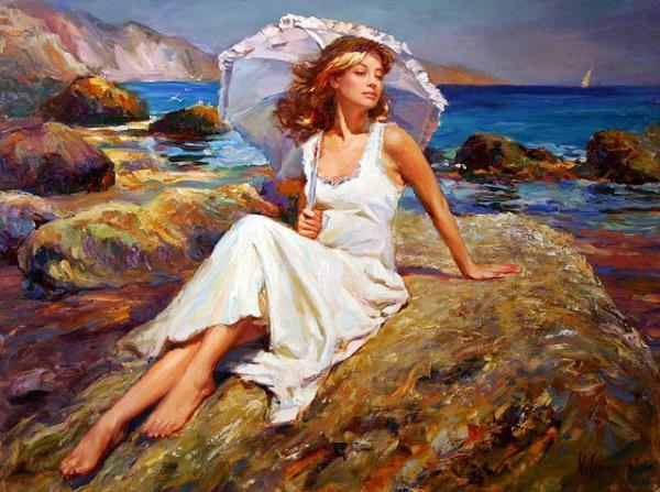 俄罗斯油画家Vladimir Volegov 人物油画欣赏