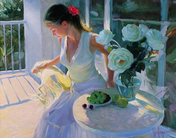 俄罗斯油画家Vladimir Volegov 人物油画欣赏