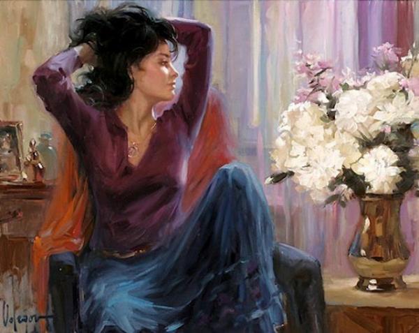 俄罗斯油画家Vladimir Volegov 人物油画欣赏