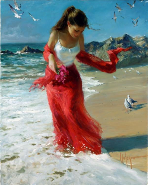 俄罗斯油画家Vladimir Volegov 人物油画欣赏