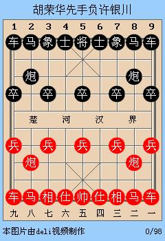 象棋残局取胜：胡荣华先手负许银川，少年姜太公果然残棋天下第一