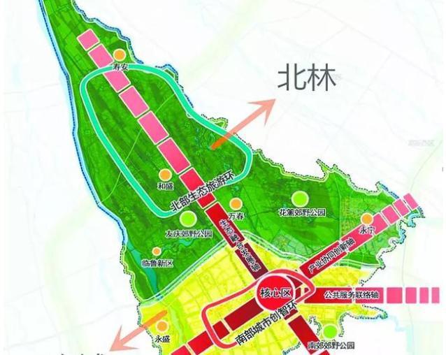 温江空间发展格局逆天，“南城北林”未来点亮金色温江！
