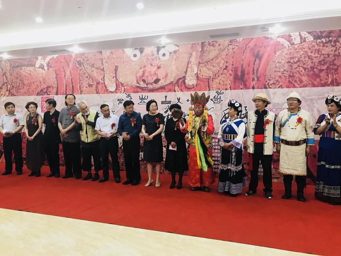 国家艺术基金项目《纳西族东巴画艺术百年展》安徽宿州展开幕