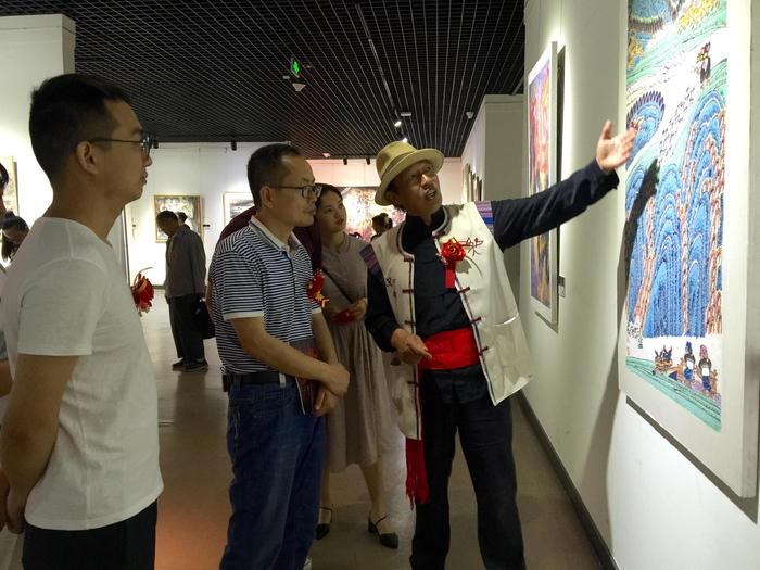 国家艺术基金项目《纳西族东巴画艺术百年展》安徽宿州展开幕