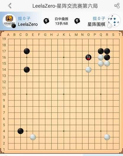 LeelaZero与星阵七番棋精彩回顾