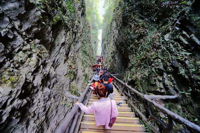 张家界悬空绝壁玻璃栈道和横跨高山峡谷玻璃桥旅游哪个好玩更刺激