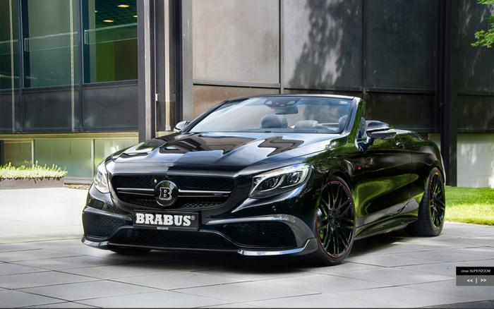 最新敞篷奔驰S Brabus 850 6.0据说开久会秃头