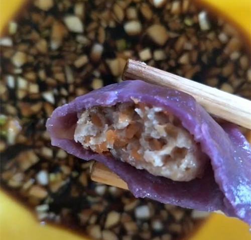 紫薯饺子的新做法，头一次吃到这么好吃的饺子，健康有营养