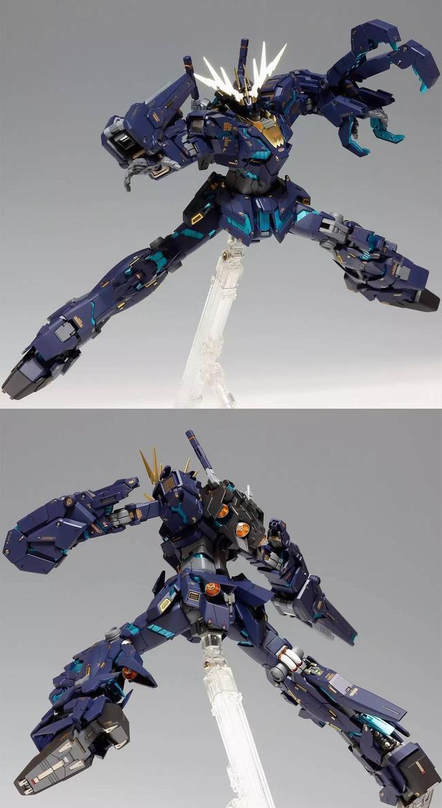 高达模型 MG RX-0全武装报丧女妖 改造喷涂