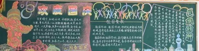 小学生国庆手抄报黑板报大全：48个精美爱国创意，欢度佳节！