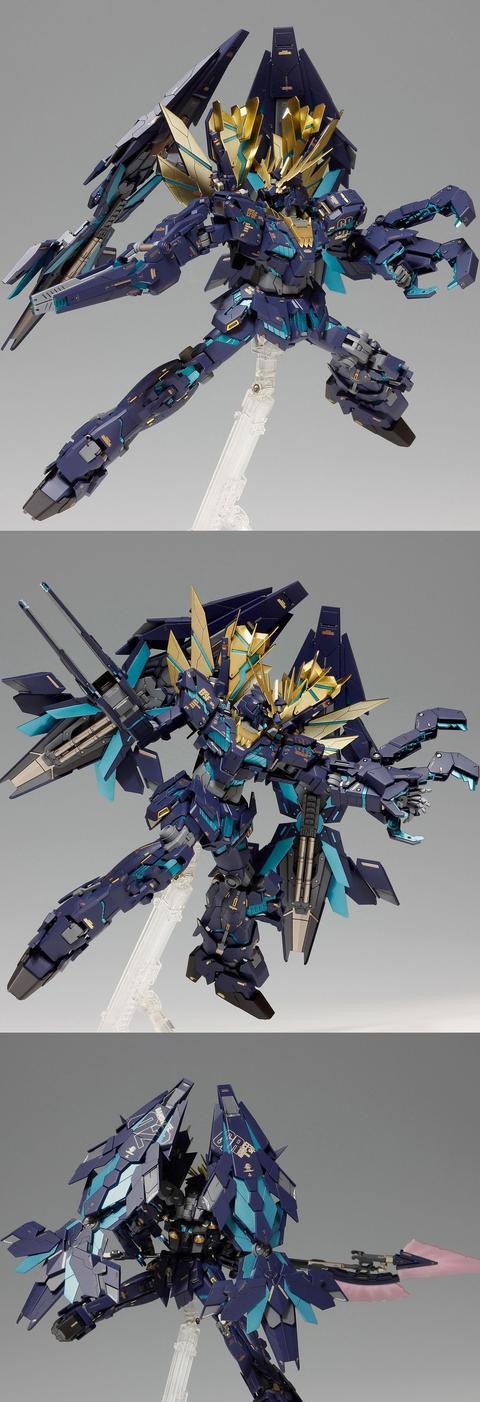 高达模型 MG RX-0全武装报丧女妖 改造喷涂