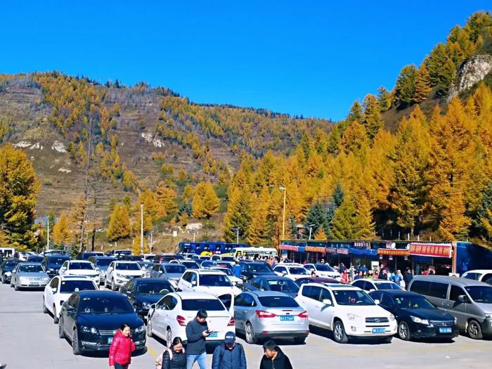 国庆期间，芦芽山景区哪里都是人人人人人……