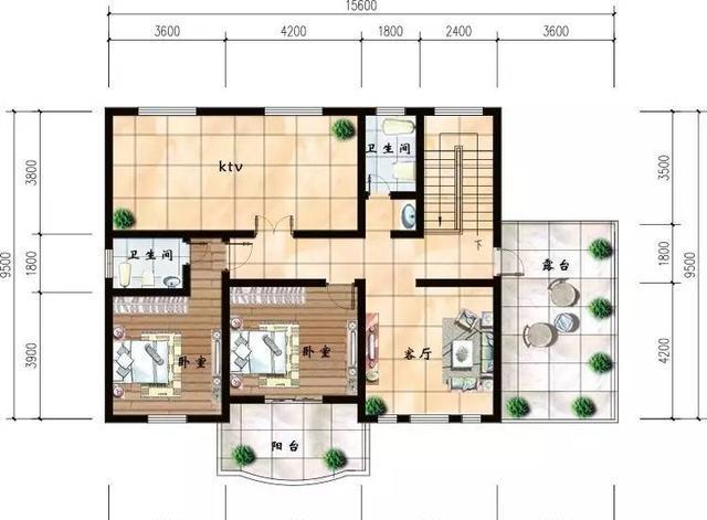 15X9米三层农村别墅，小进深也建成了村里最漂亮的户型