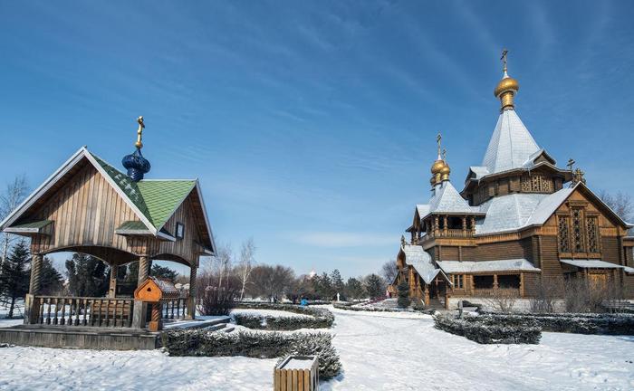 爱上旅游: 到哈尔滨的伏尔加庄园去看雪, 领略俄罗斯fengqing