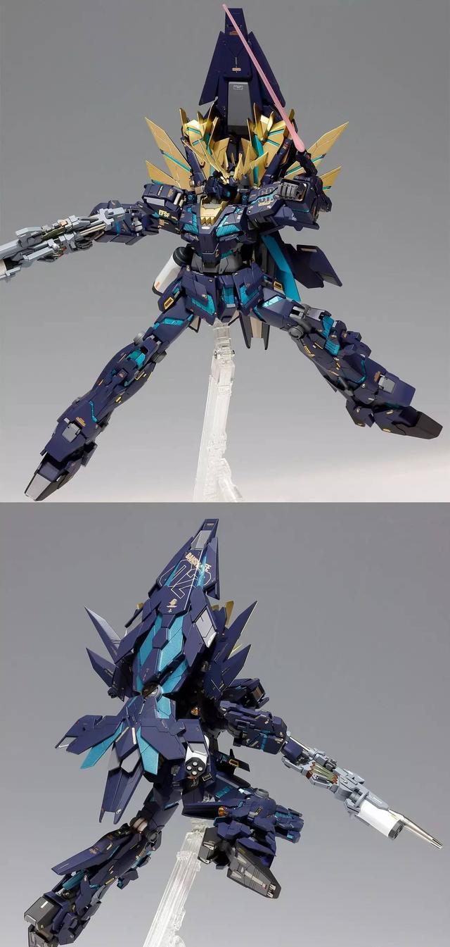 高达模型 MG RX-0全武装报丧女妖 改造喷涂