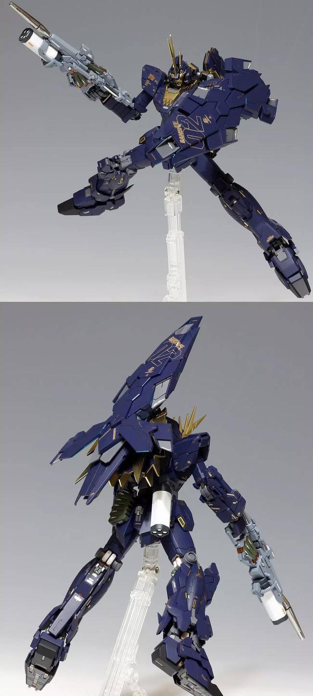 高达模型 MG RX-0全武装报丧女妖 改造喷涂