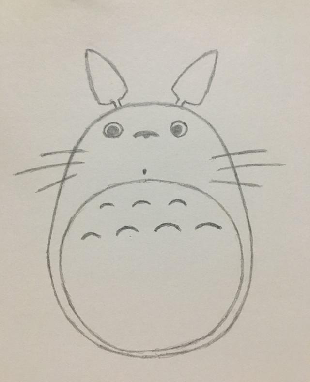 简笔画——龙猫的画法