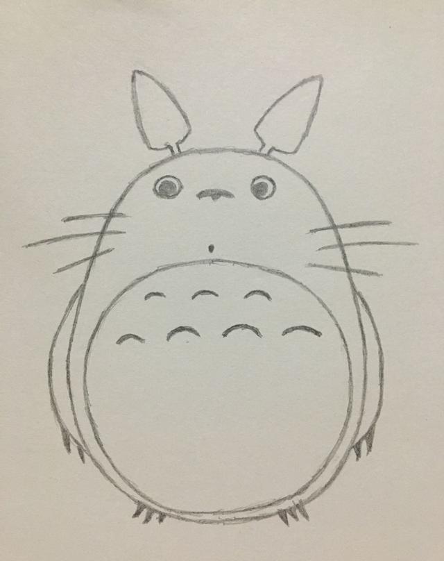 简笔画——龙猫的画法