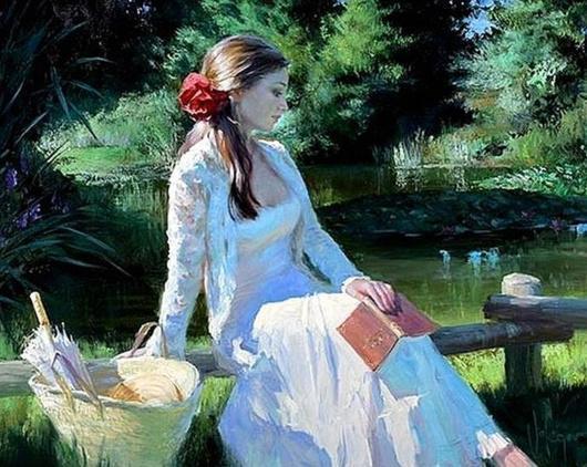 油画欣赏 | 俄罗斯油画中的美女，细腻恬静之美