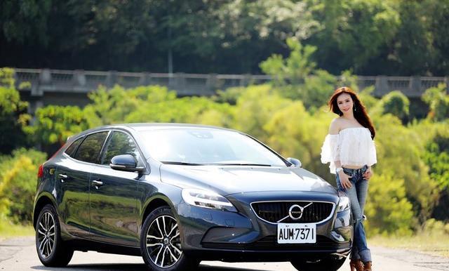 美女诚意试驾北欧掀背 沃尔沃Volvo V40 T3安全运动版