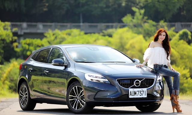 美女诚意试驾北欧掀背 沃尔沃Volvo V40 T3安全运动版