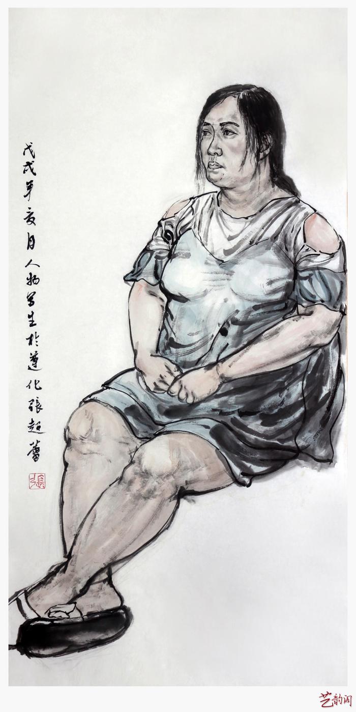 郭大川中国画工作室2018年暑期人物画写生作品欣赏（河北遵化）