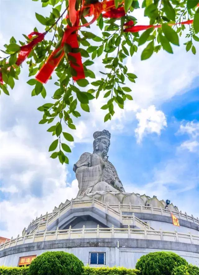 实拍, 东莞观音山观音菩萨那慈祥的面容