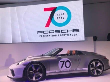 为保时捷70岁生日献礼,实拍新911 Speedster概念车,极具复古之美