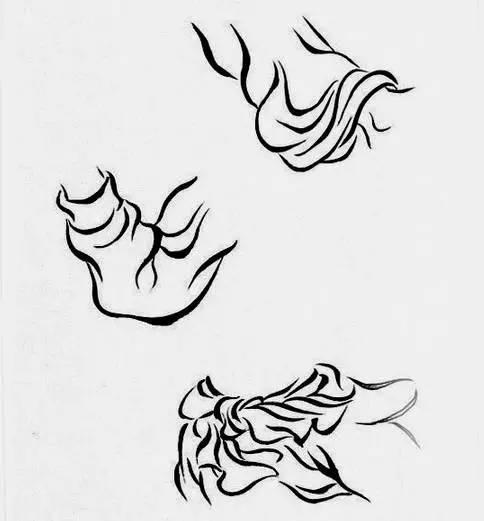 难得一见，传统的白描技法——国画十八描