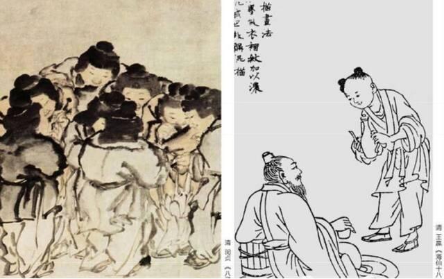 难得一见，传统的白描技法——国画十八描