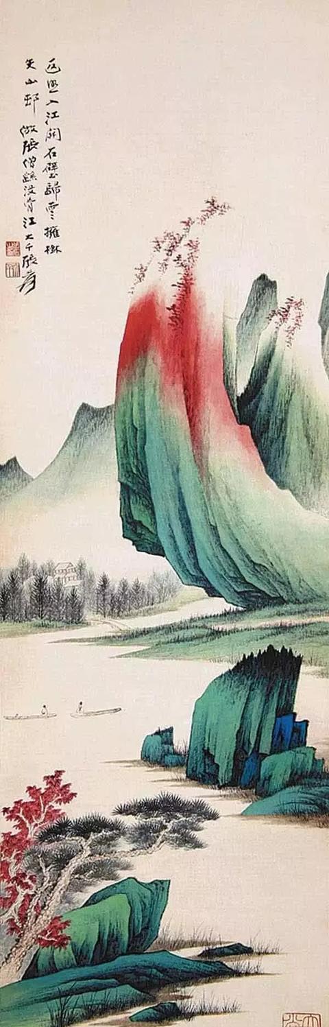 不愧为中国的国宝，青绿山水名画传世作品汇萃