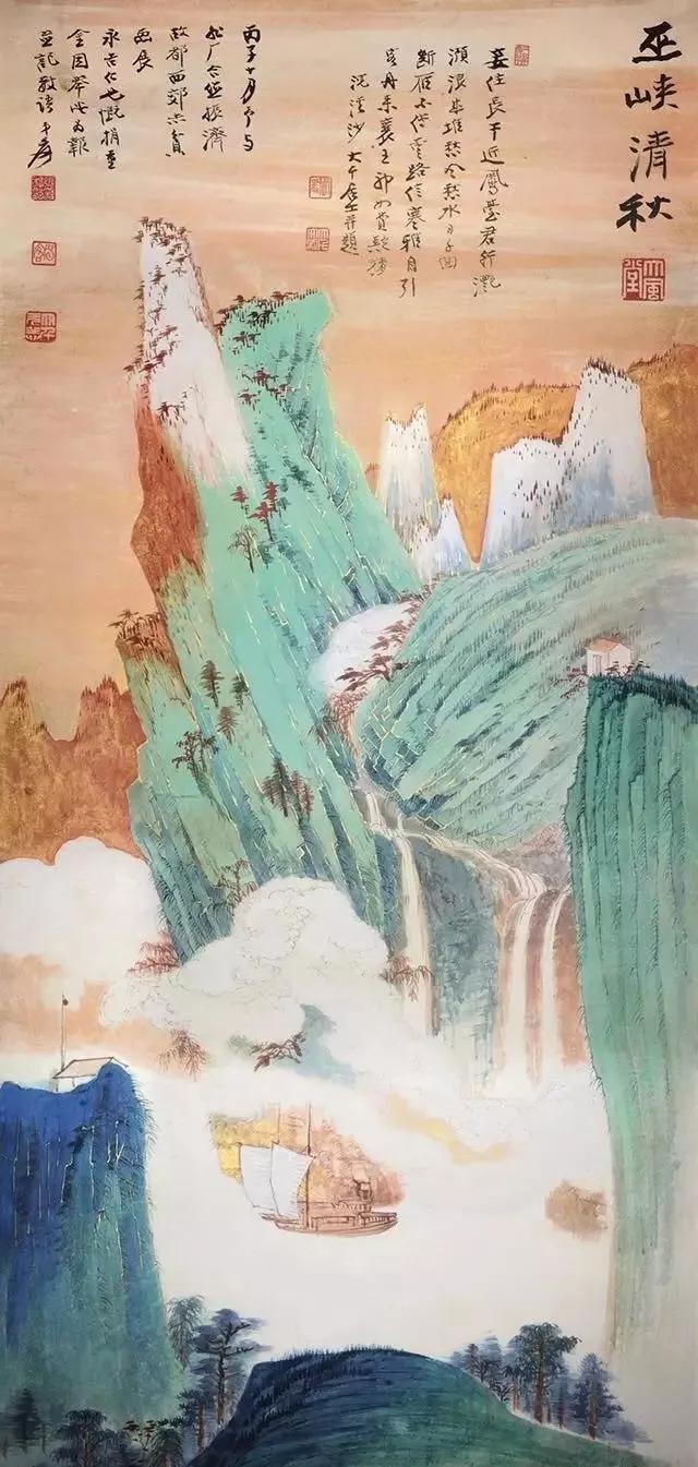 不愧为中国的国宝，青绿山水名画传世作品汇萃