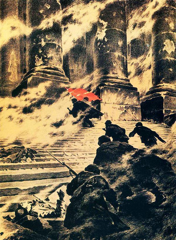 二战的硝烟-述说苏联时期卫国战争油画赏析（论文与组图）