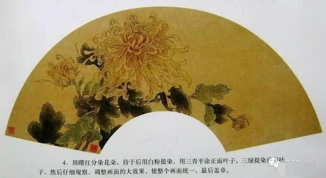 国画工笔菊花画法基础画法示范,工笔菊花上色步骤图,工笔菊花欣赏