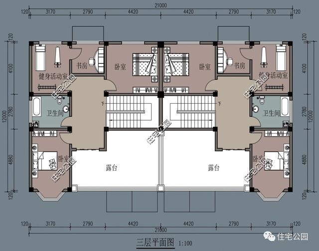 3套最美双拼农村别墅，家有2兄弟房子这样建超棒！第1套独栋也美