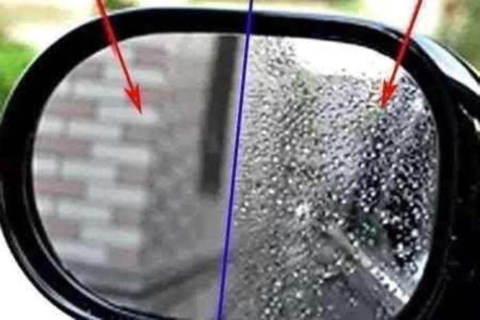 下雨的时候, 容易出交通事故, 如何防止后视镜被雨水模糊?