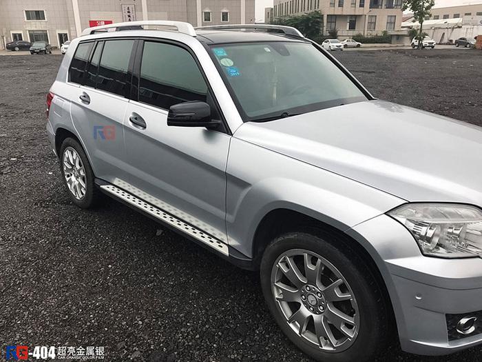 奔驰GLK300车身改色金属银  RG瑞集改色膜宁波江北区加盟店出品