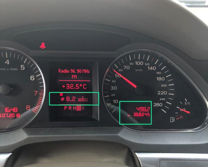 37万公里2.4L的老奥迪A6，平均油耗只有8L，日系车情何以堪？