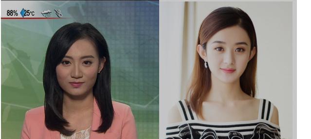 TVB新一代女主播激似赵丽颖引热议，甜美的形象迅速博得观众眼球
