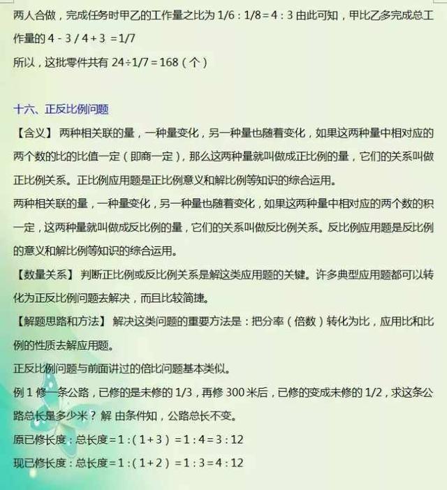 数学老师整理：小升初必考30道应用题题型，吃透保小学6年次次100